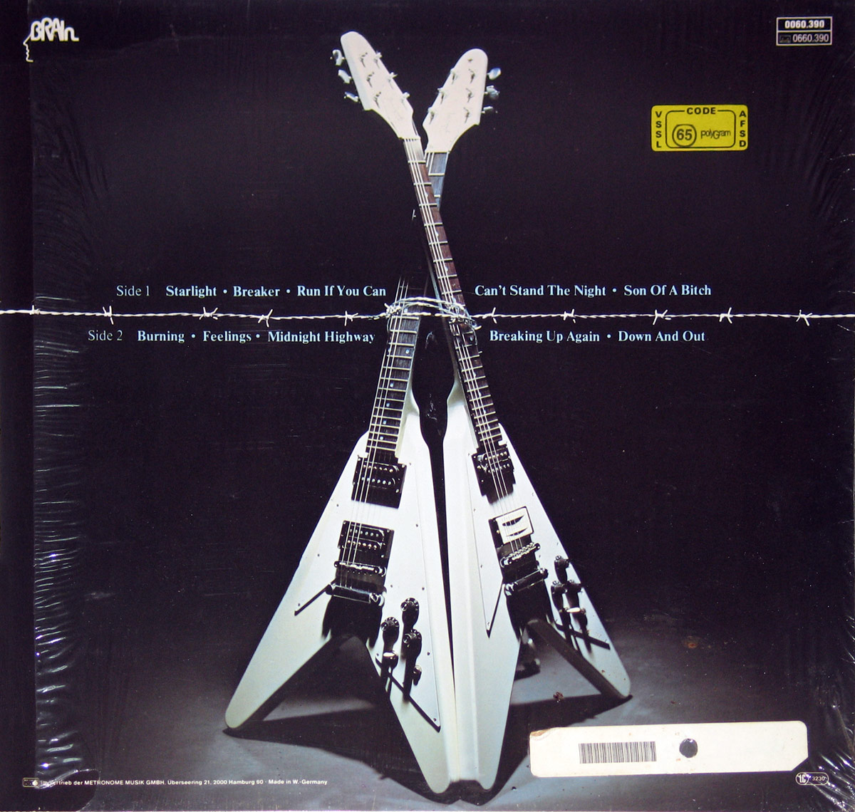 Photo of album back cover ACCEPT - Breaker 