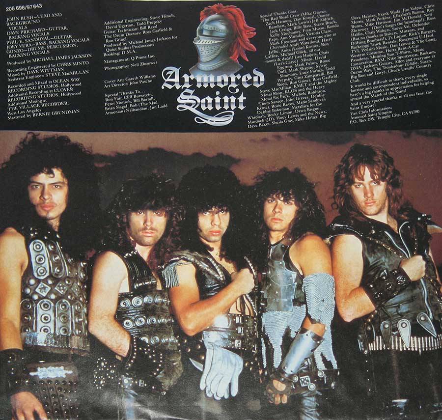 Photo of "March Of The Saint" Album's Inner Cover   