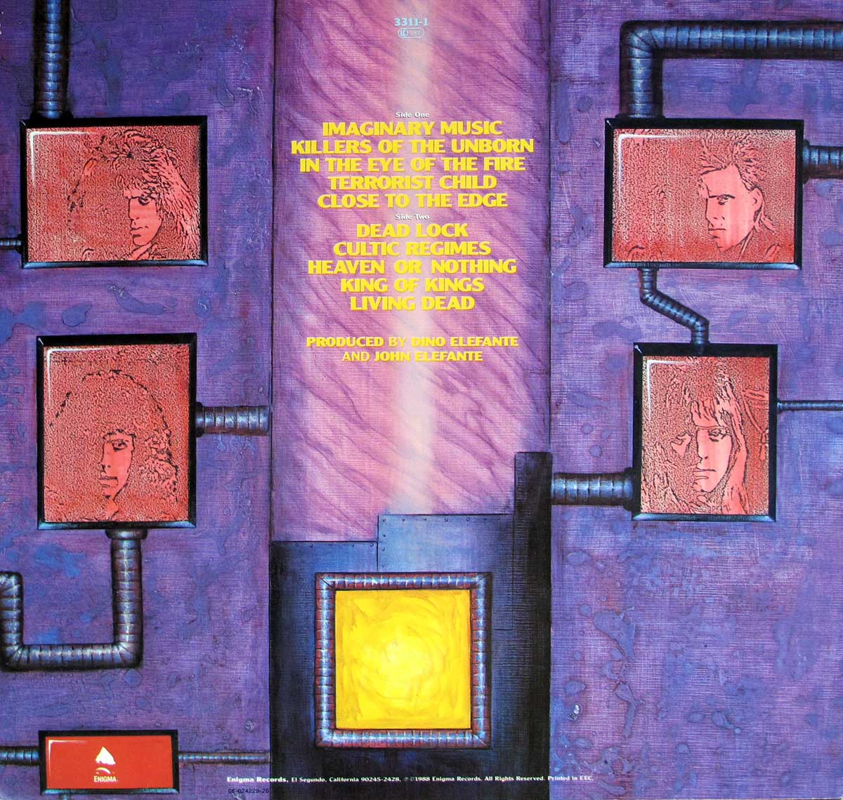 Album Back Cover  Photo of "BARREN CROSS - Atomic Arena "