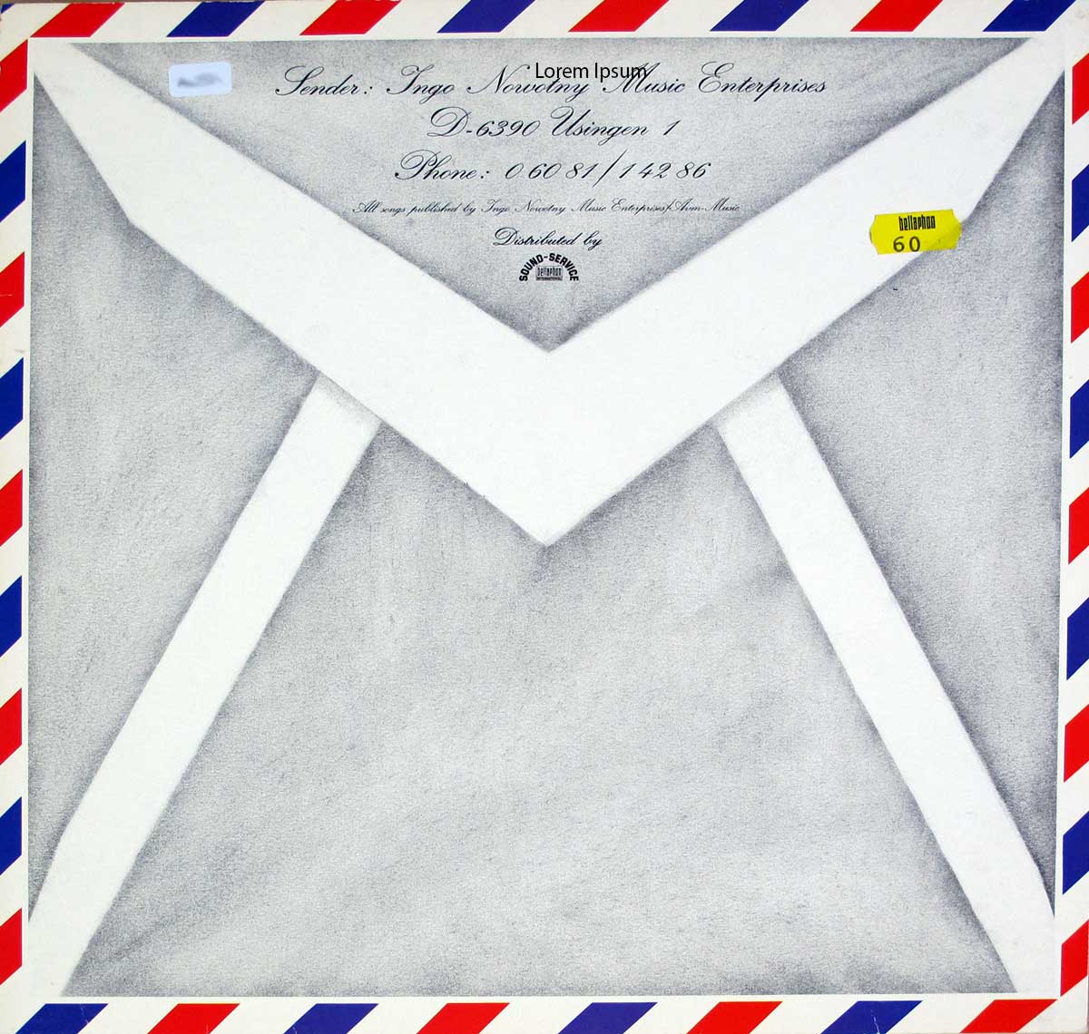 Album back cover of the Letter by The Beast