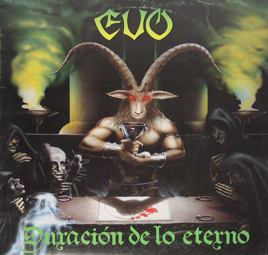 EVO - Duracion De Lo Eterno - Megarare Spanish Heavy Metal 12" Vinyl LP Album
 front cover https://vinyl-records.nl
