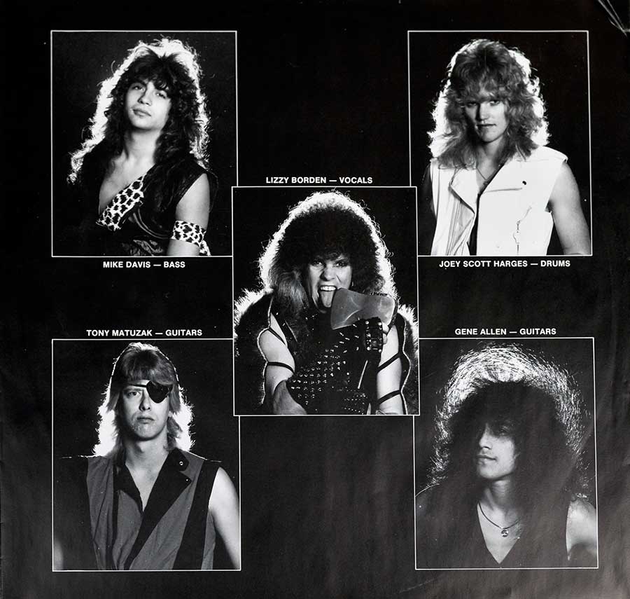 LIZZY BORDEN - Love You To Pieces 12" Vinyl LP Album custom inner sleeve