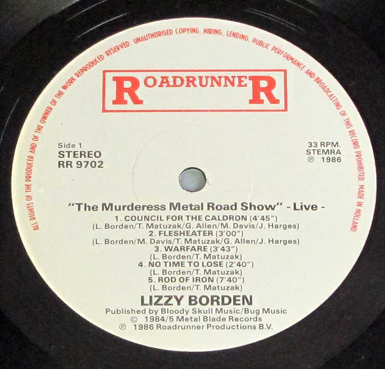 High Resolution Photo of Lizzy Borden The Murderess Metal Road Show # 7 