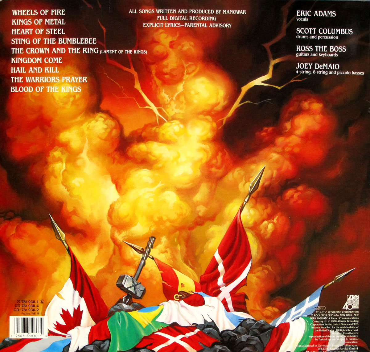 High Resolution Photo of MANOWAR - Kings of Metal LP 