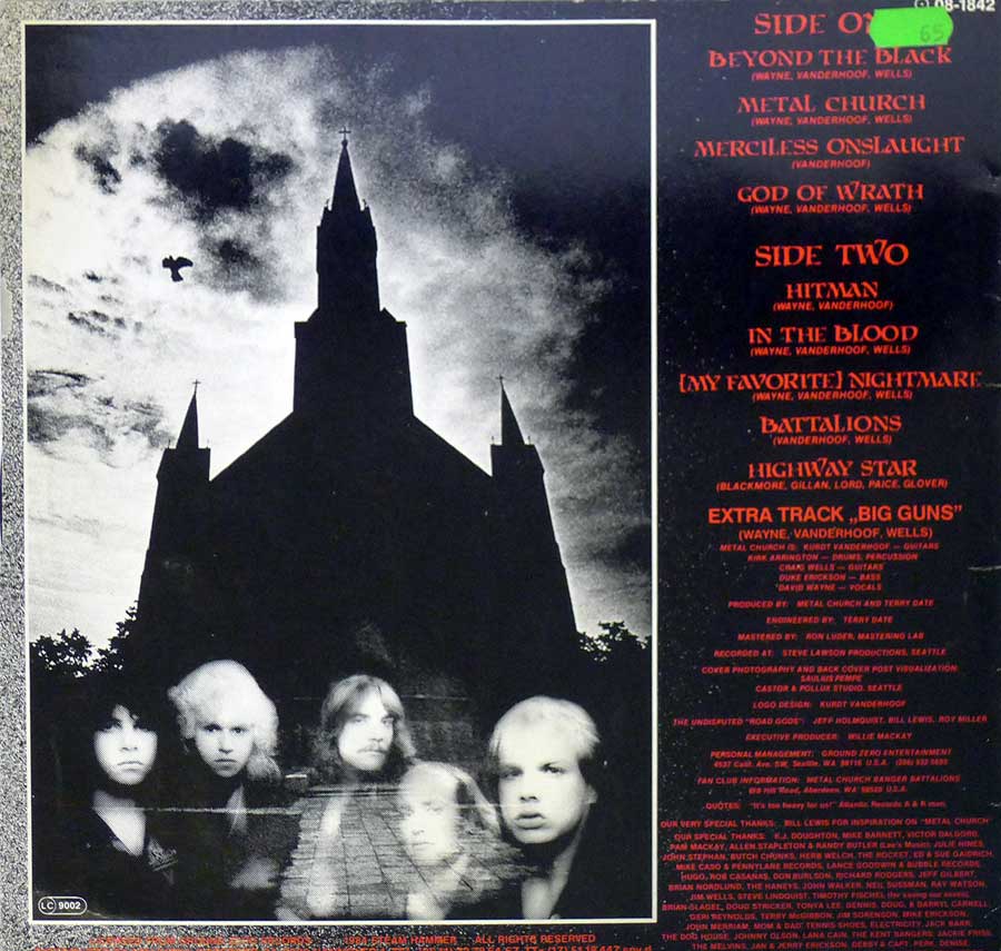 High Resolution Photo #11 metal church self-titled steamhammer