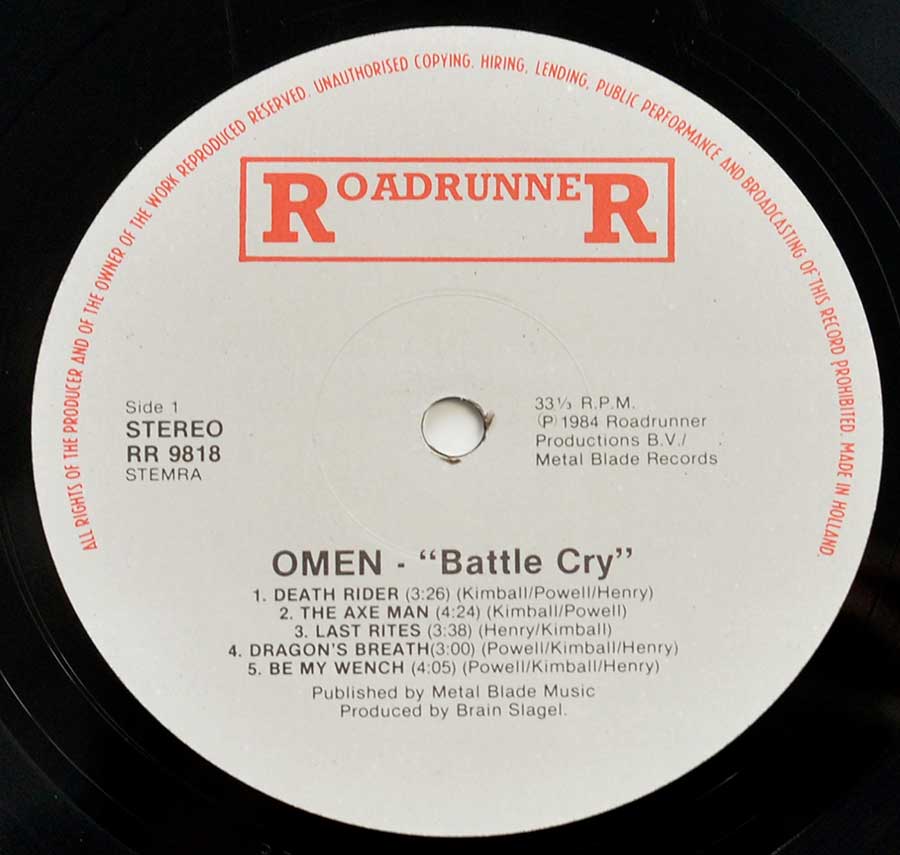 High Resolution Photo #14 OMEN - Battle Cry RoadrunneR https://vinyl-records.nl 