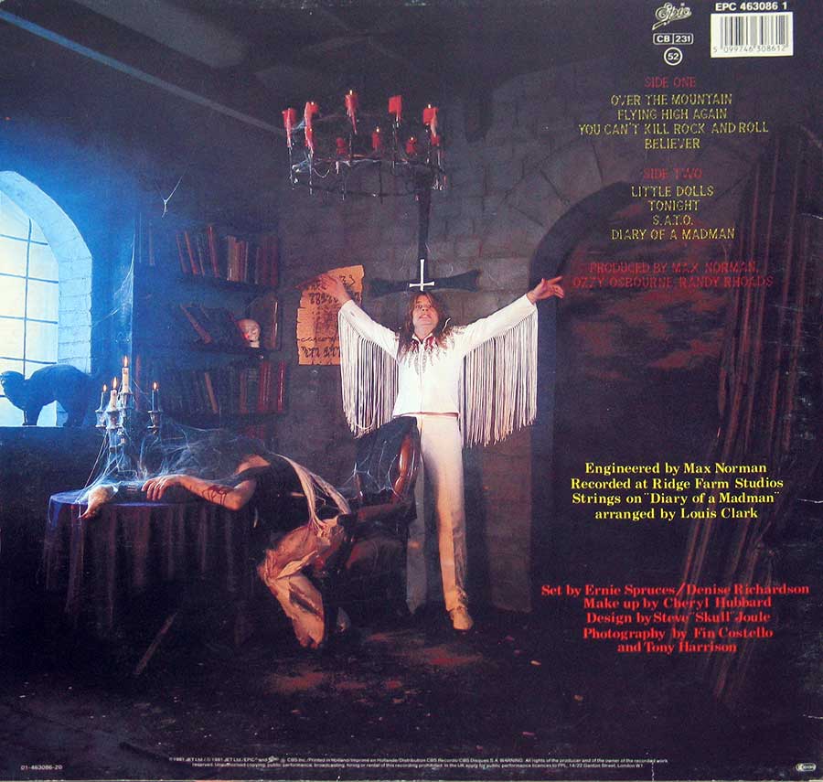 High Resolution Photo of Ozzy Osbourne Diary of a Madman  