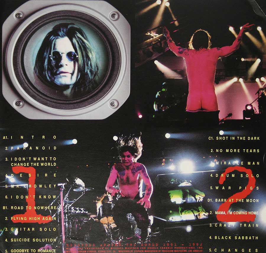 High Resolution Photo of Ozzy Osbourne Live and Loud 2LP + booklet 