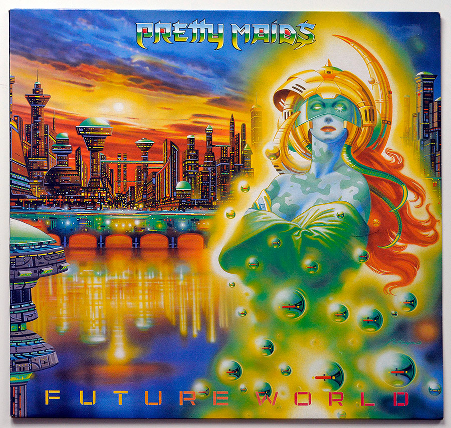 Front Cover Photo Of PRETTY MAIDS - FUTURE WORLD Danish Heavy Metal 