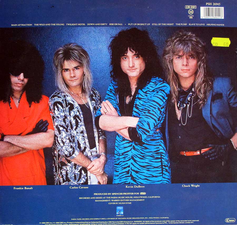 Back Cover Photo Quiet Riot QR III Vinyl Record Gallery https://vinyl-records.nl//