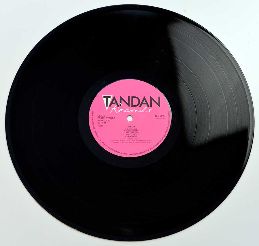 Photo of Side Two of TORCH - Self-Titled Gatefold TANDAN ORIG SWEDEN 