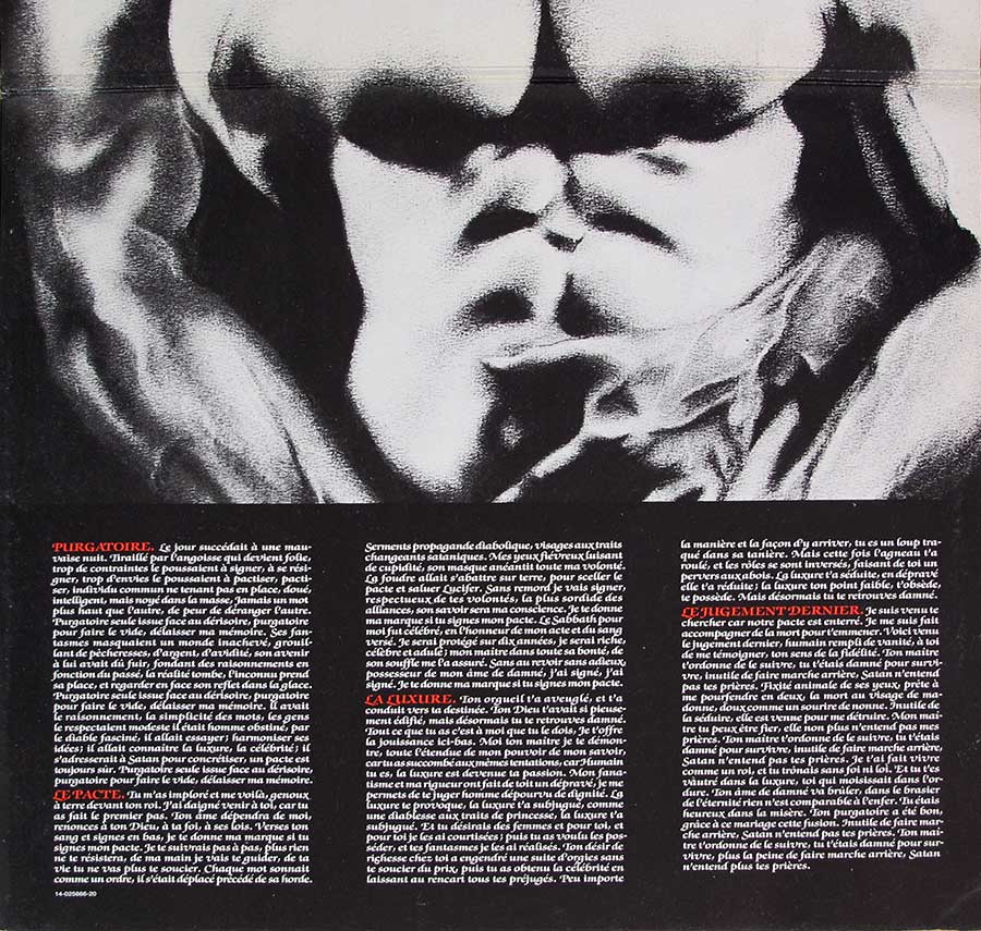 Photo of "TRUST - self-titled Ideal Gatefold Cover" Album's Inner Sleeve  