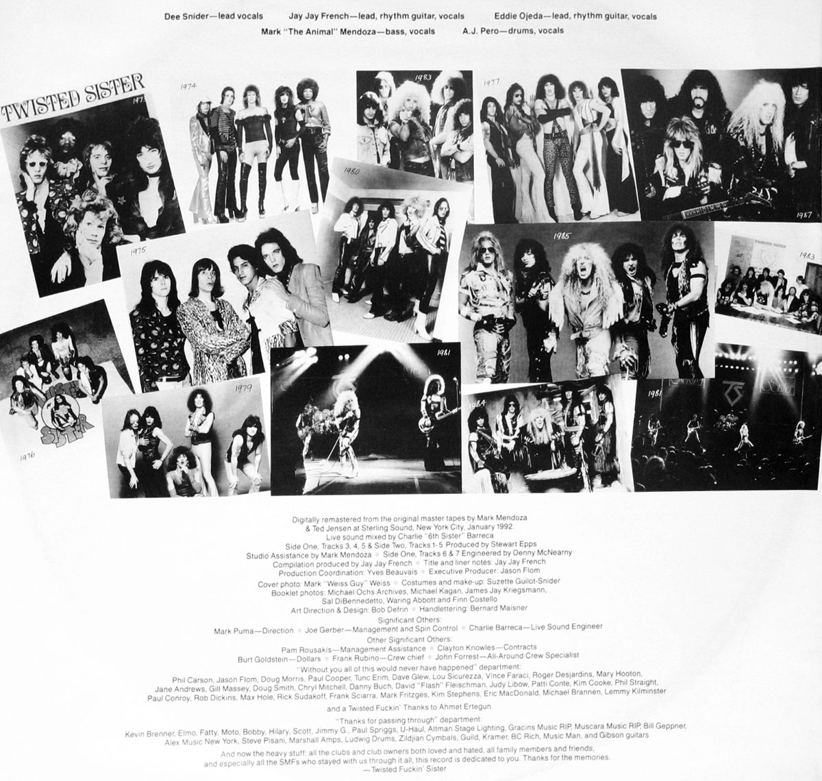 High Resolution Photos of twisted sister big hits nasty cuts 