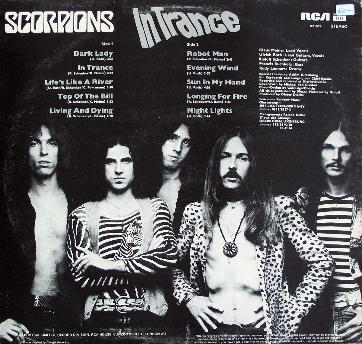 large hires photo of album back cover
