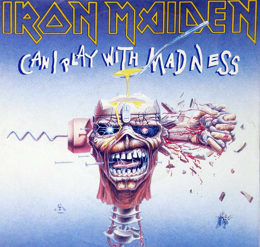 IRON MAIDEN - Can I Play with Madness / Black Bart Blues 7" Picture Sleeve Single 
 front cover https://vinyl-records.nl