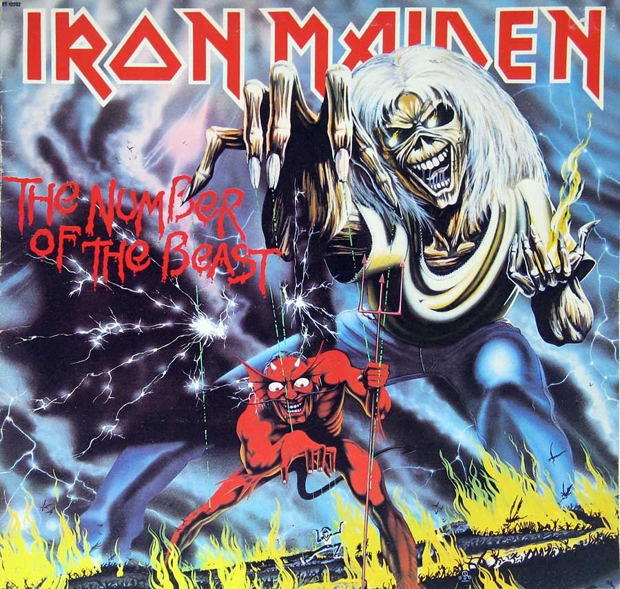 large album front cover photo of: IRON MAIDEN - The Number of the Beast ( Canadian Release ) 