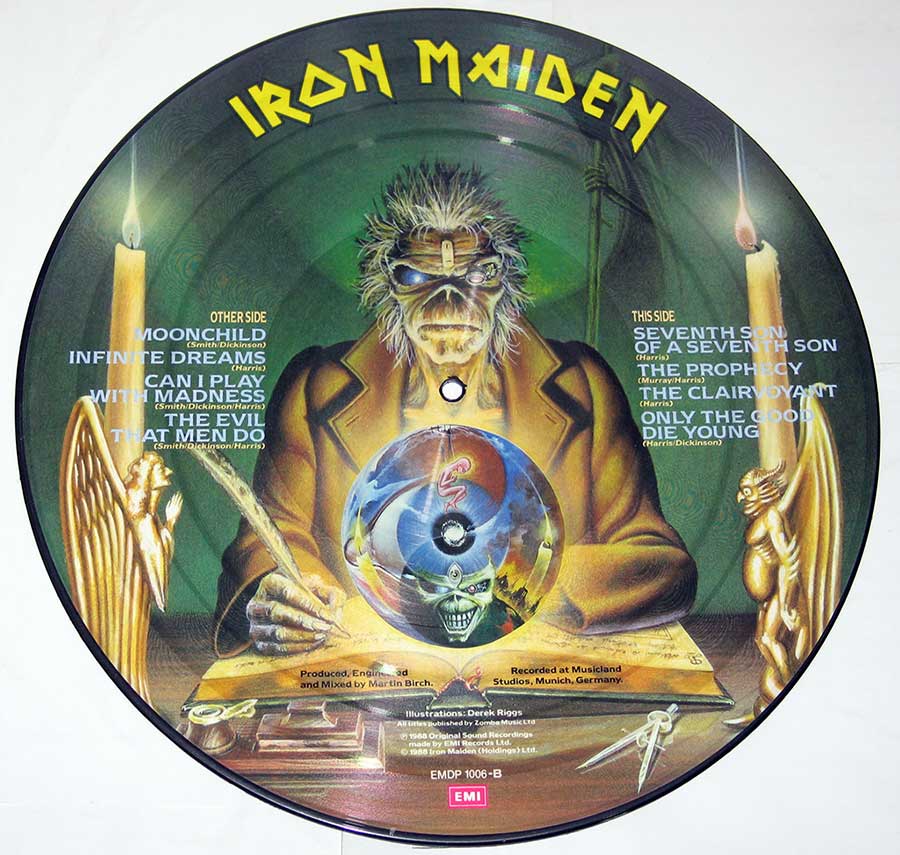 IRON MAIDEN - Seventh Son Of A Seventh Son Picture Disc 12" Vinyl  vinyl lp record 