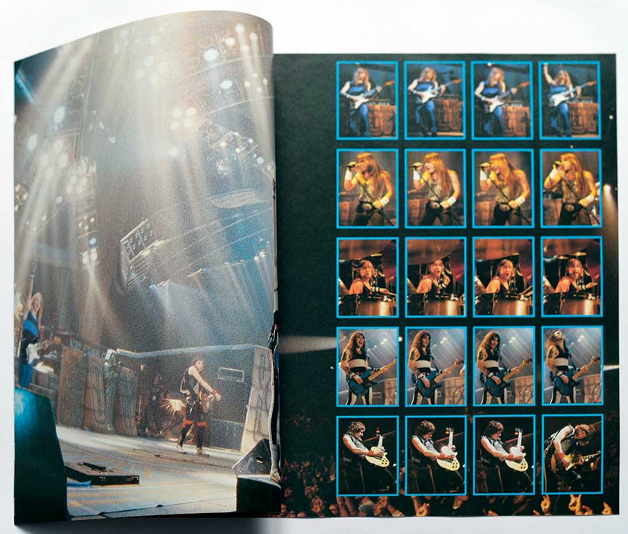 Photo of the opened booklet  IRON MAIDEN - Live After Death 2LP (incl. Booklet) (Europe) 