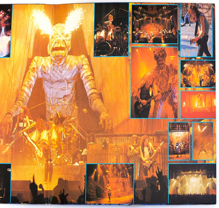 Photo of the right page of the booklet IRON MAIDEN - Live After Death 2LP (incl. Booklet) (Europe) 