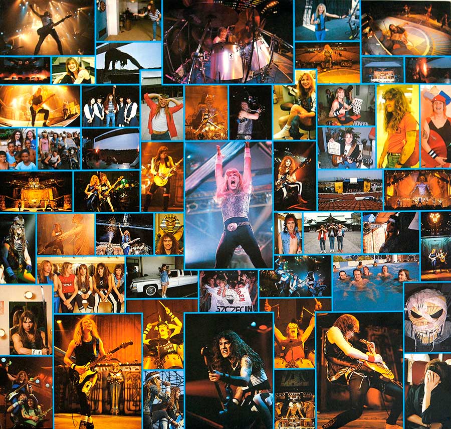 Photo One Of The Original Custom Inner Sleeve IRON MAIDEN - Live After Death 2LP (incl. Booklet) (Europe) 