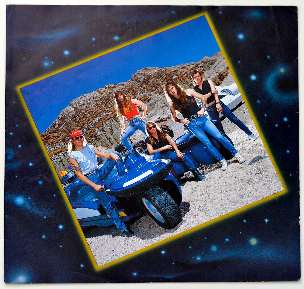 Photo of album back cover IRON MAIDEN Somewhere in Time  