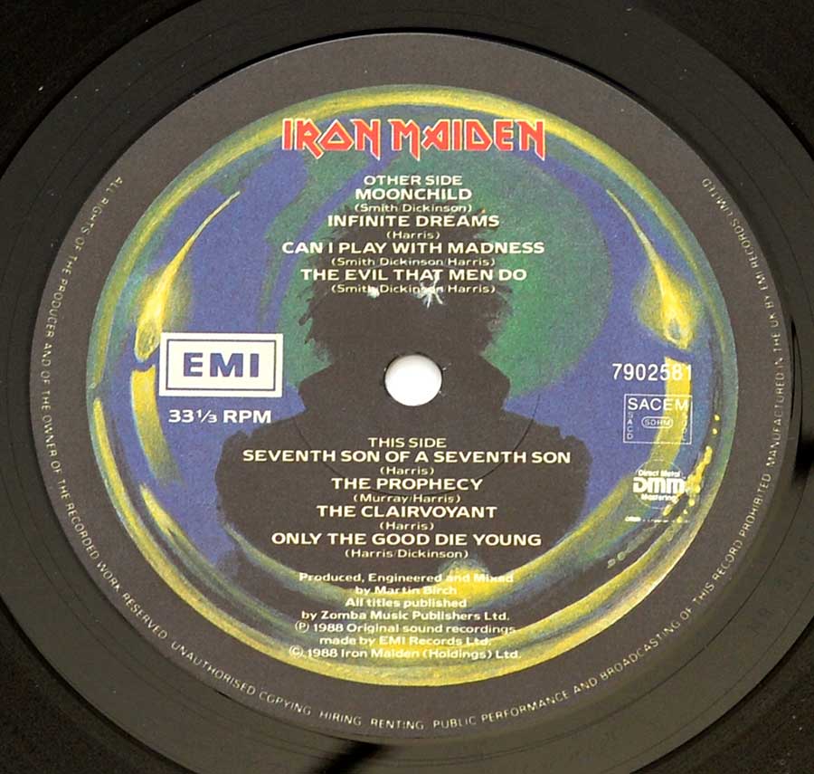 Record Label Details: EMI 7902561, SACEM, SDRM , DMM 