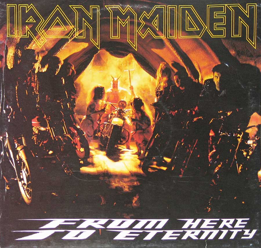 IRON MAIDEN - From Here To Eternity Fold-Out Poster Bag 12" Vinyl LP Album album front cover