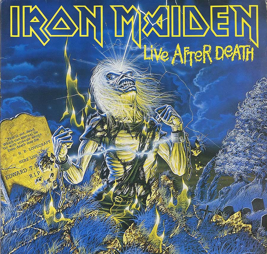 IRON MAIDEN - Live After Death Germany Release World Slavery Tour 1984/85 2LP 12" ALBUM VINYL front cover https://vinyl-records.nl