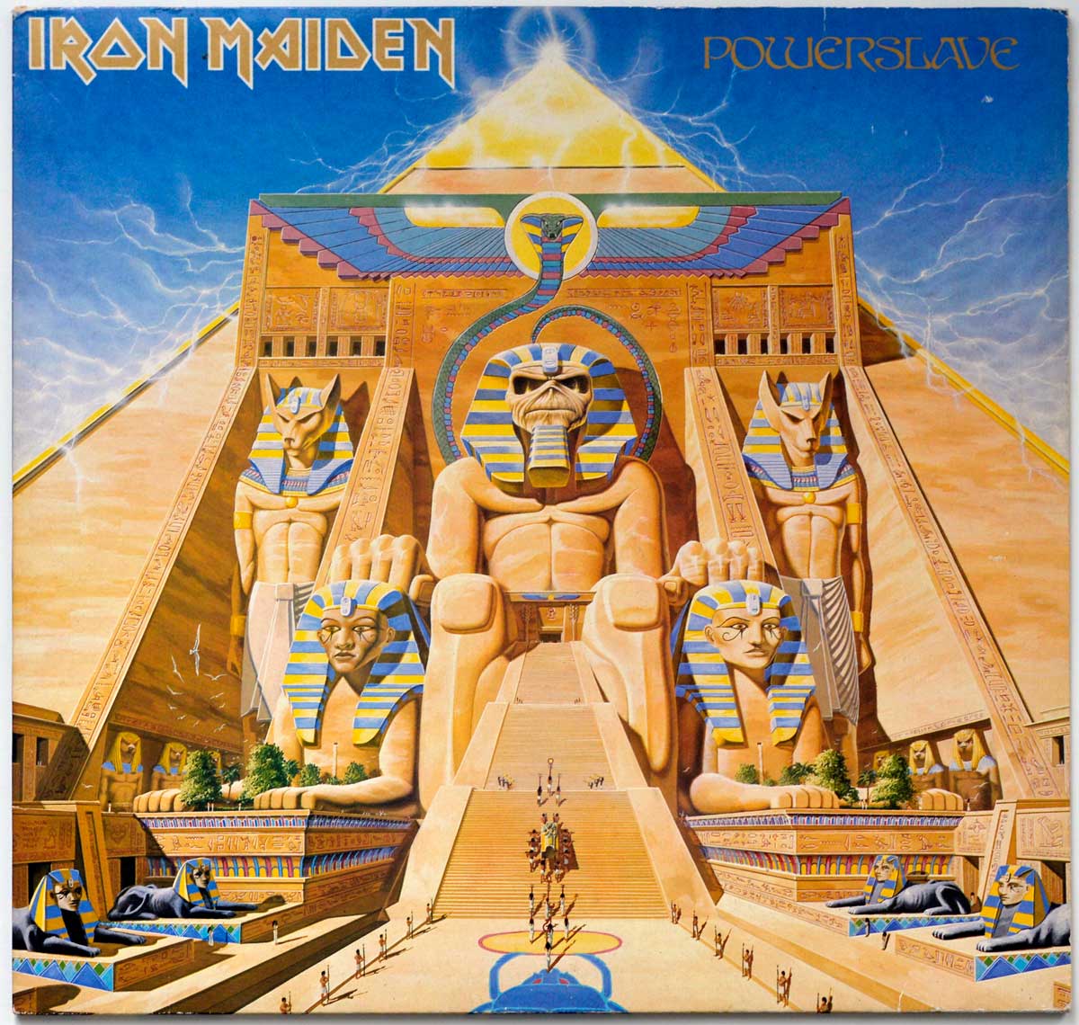 High Quality Photo of Album Front Cover  "IRON MAIDEN - Powerslave OIS EU DE"