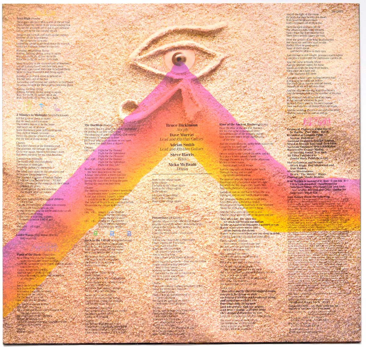 Inner Sleeve   of "IRON MAIDEN - Powerslave OIS EU DE" Album