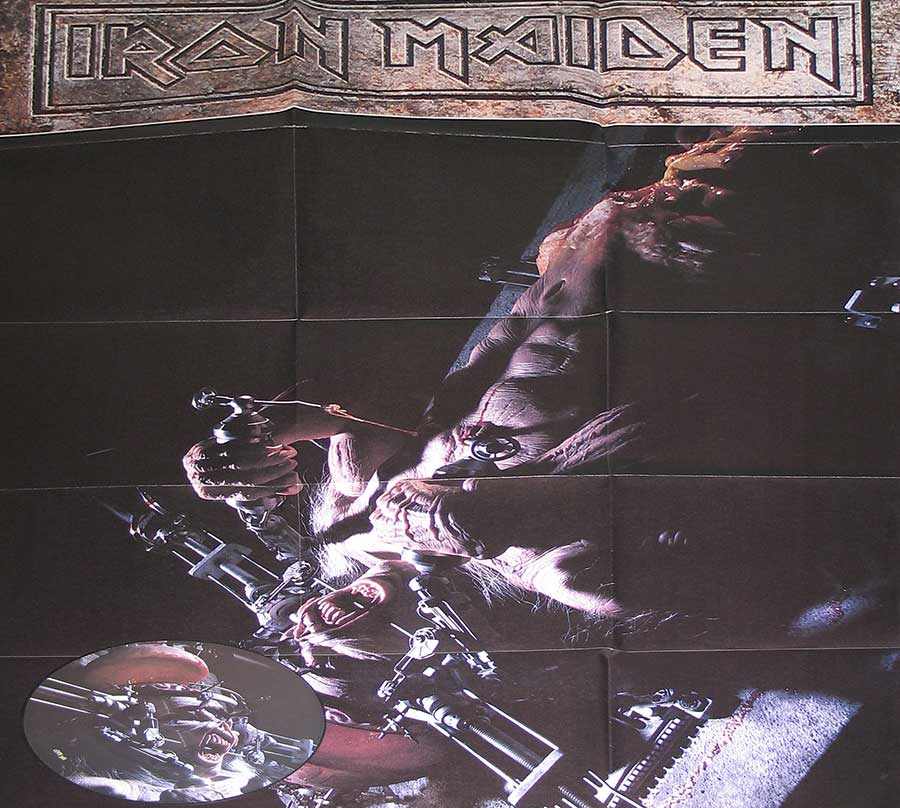 Front Cover Photo Of IRON MAIDEN - Man on the Edge 12" Picture Disc + Huge Poster 