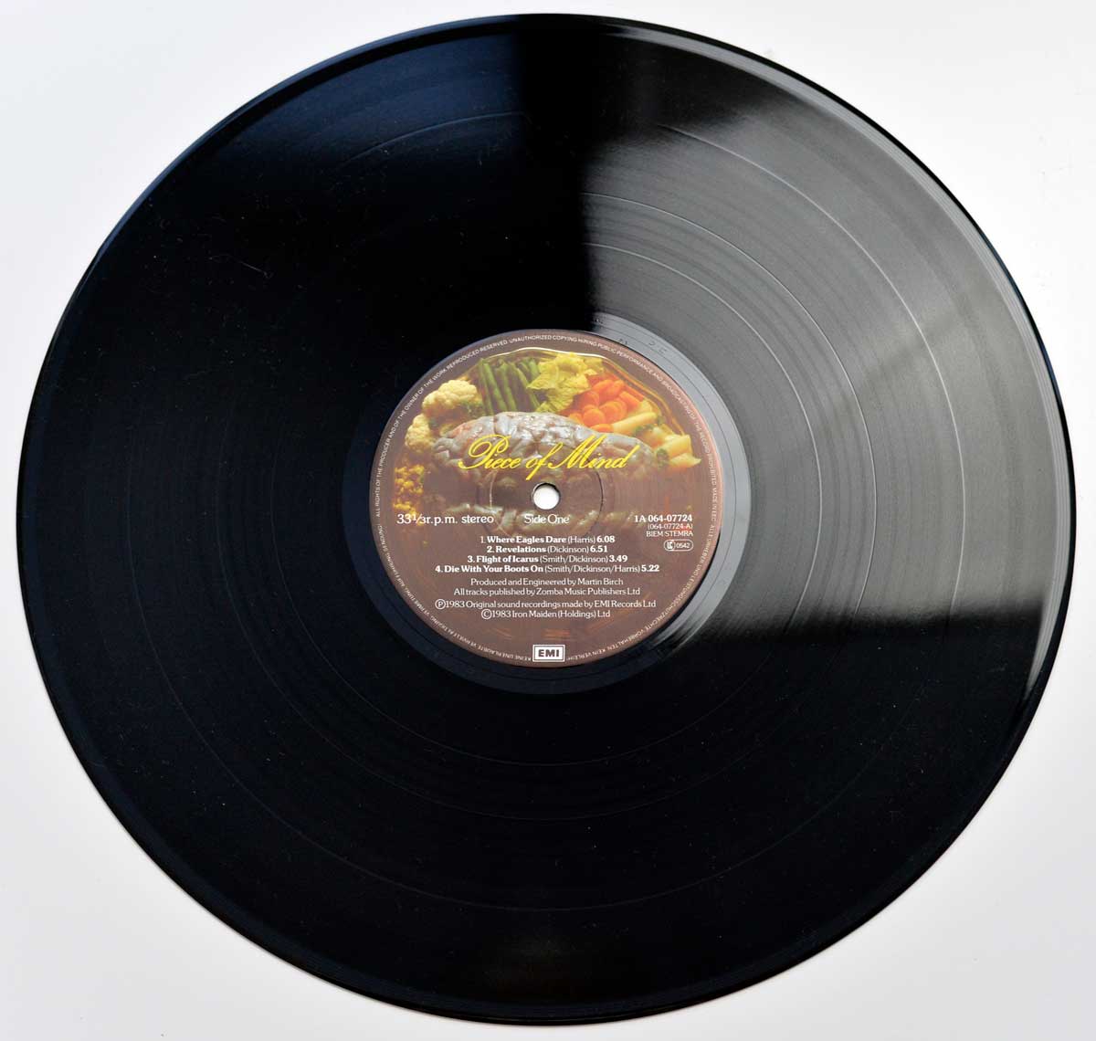 Photo of Side One: of IRON MAIDEN - Piece of Mind ( Netherlands and Europe ) 