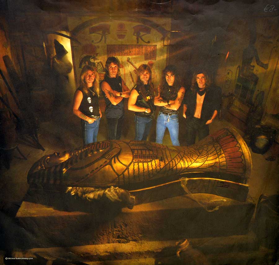 IRON MAIDEN - Powerslave OIS Printed in Netherlands 12" LP ALBUM VINYL custom inner sleeve