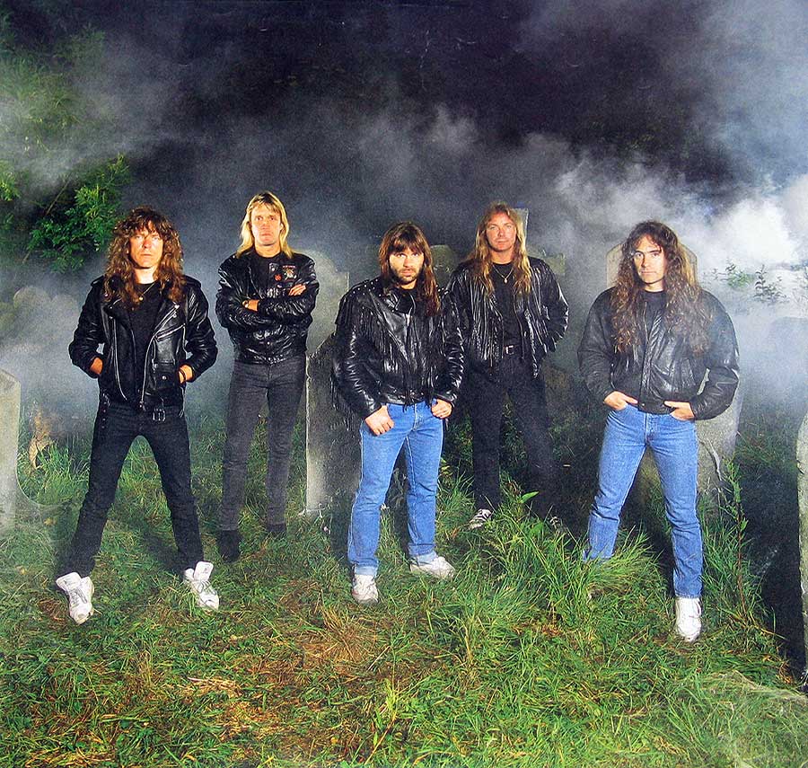 Photo One Of The Original Custom Inner Sleeve IRON MAIDEN - No Prayer For The Dying ( EEC ) 