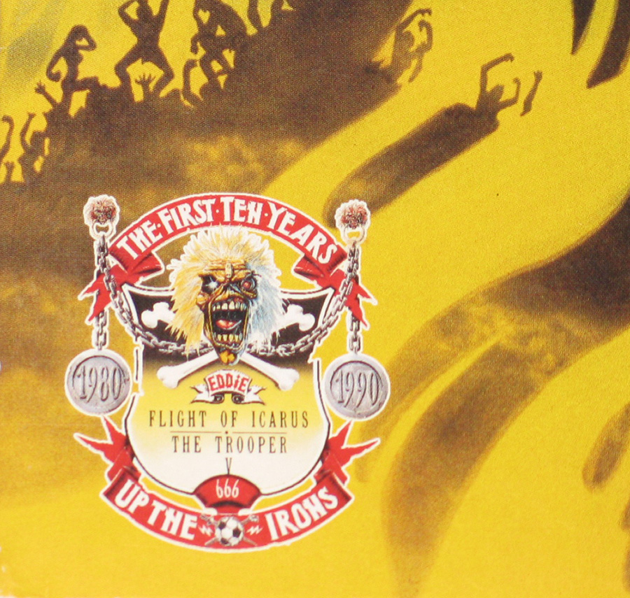 Photo of album back cover IRON MAIDEN - Flight of the Icarus