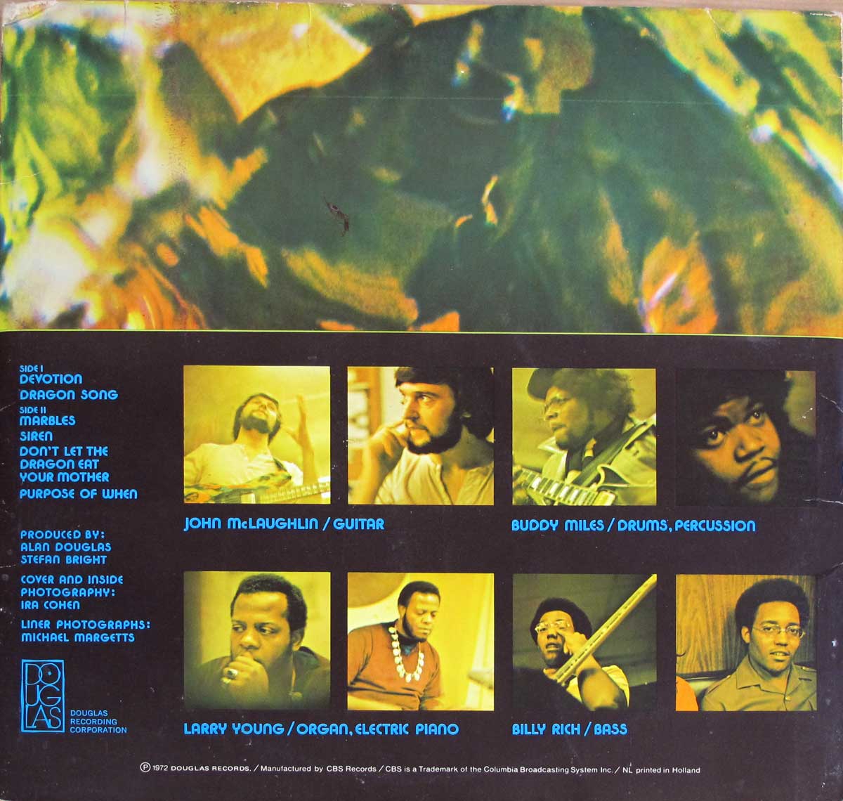 Album Back Cover  Photo of "JOHN MCLAUGHLIN - Devotion"
