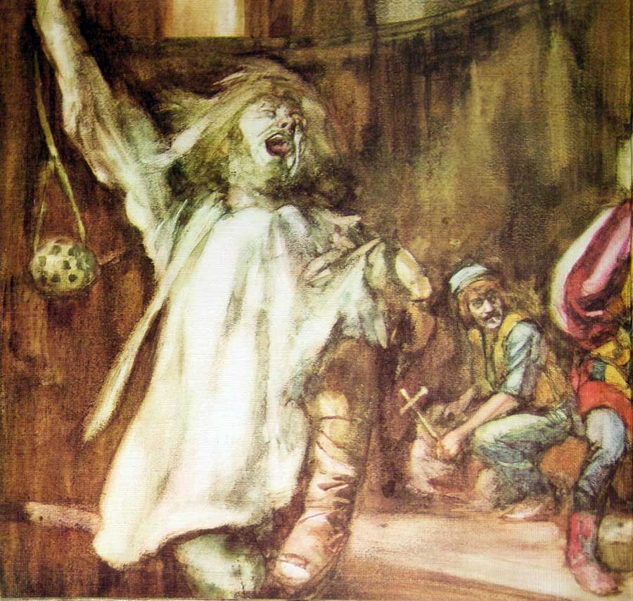 Photo of the left page inside cover JETHRO TULL Aqualung Chrysalis German Release Chrysalis 12" Vinyl LP Album 