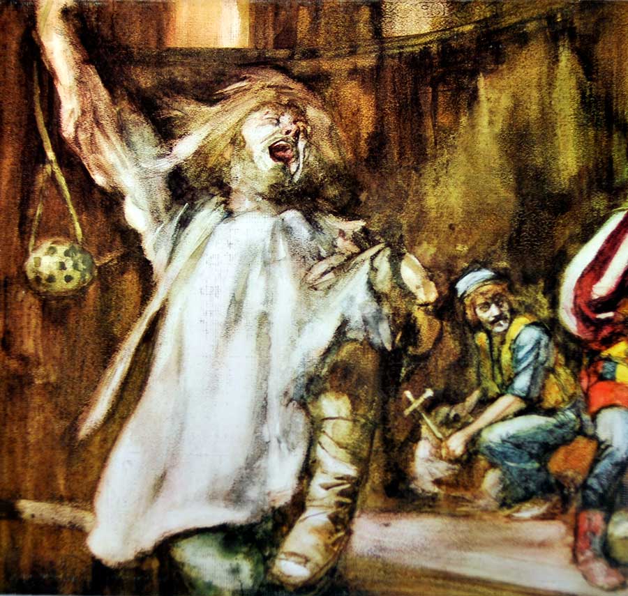 Photo of the left page inside cover Jethro Tull - Aqualung 
