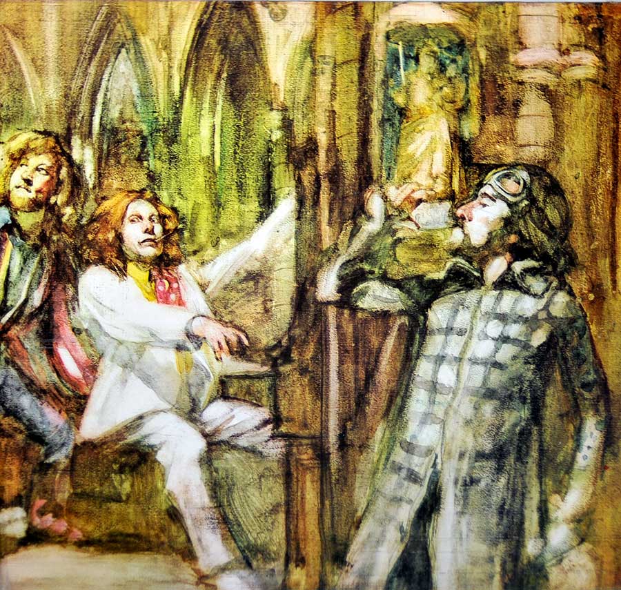 Photo of the right page inside cover Jethro Tull - Aqualung 