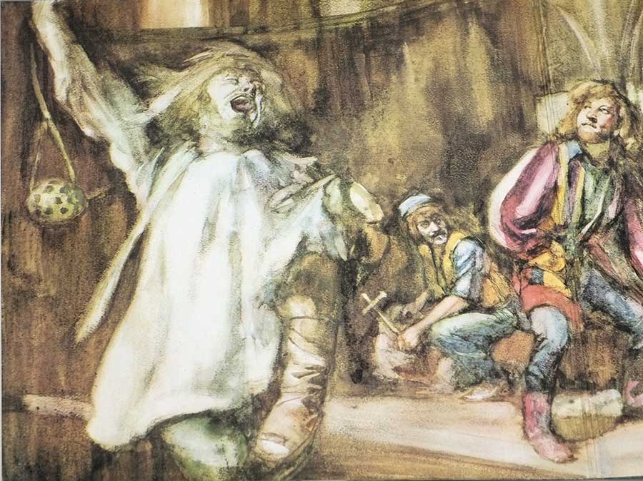 Photo of the left page inside cover JETHRO TULL Aqualung ITALY GatefOLD 12" LP ALBUM VINYL  