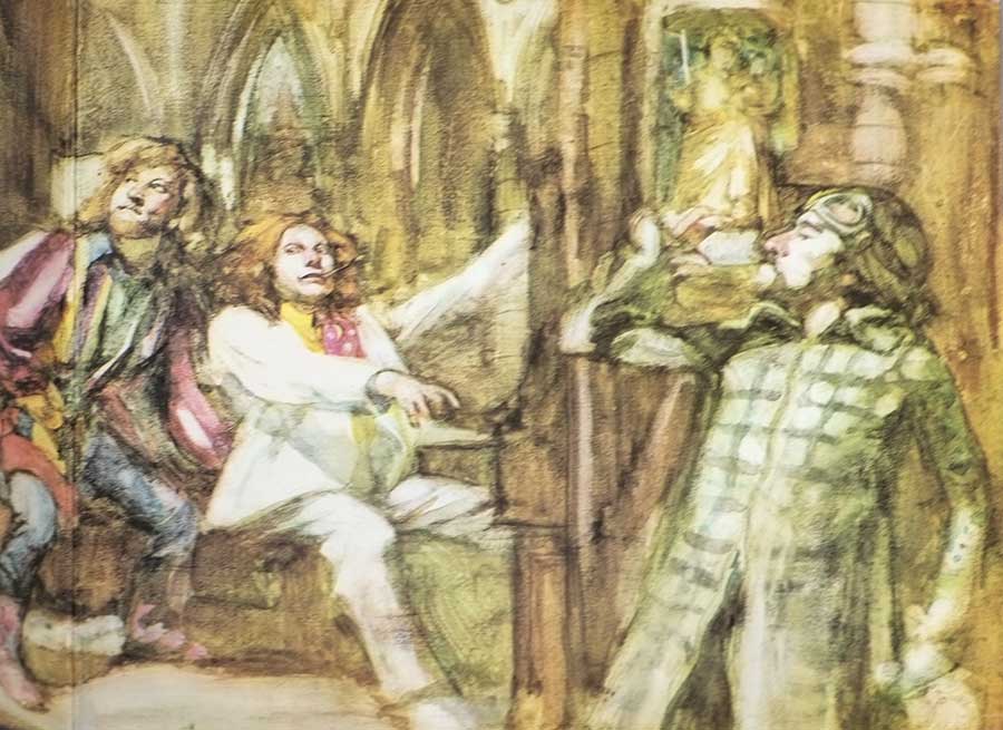 Photo of the right page inside cover JETHRO TULL Aqualung ITALY GatefOLD 12" LP ALBUM VINYL  