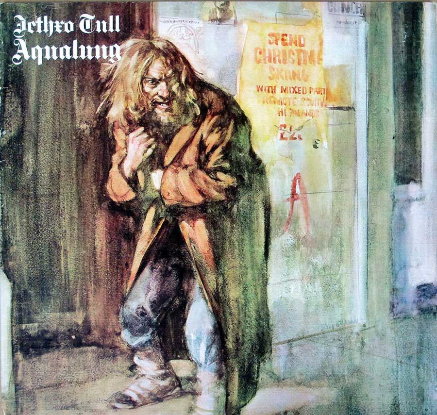 JETHRO TULL - Aqualung Gatefold Chrysalis England Porky Prime Cut 12" LP Vinyl Album front cover