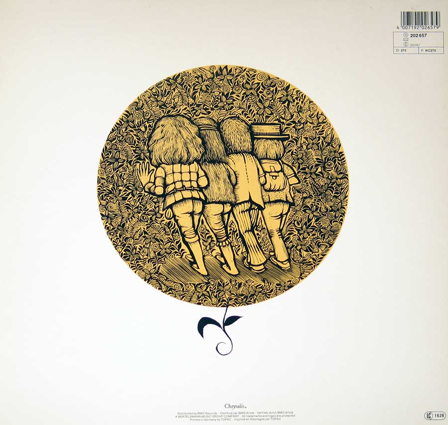 Photo of album back cover JETHRO TULL - Stand Up Europe 12" Vinyl Lp Album