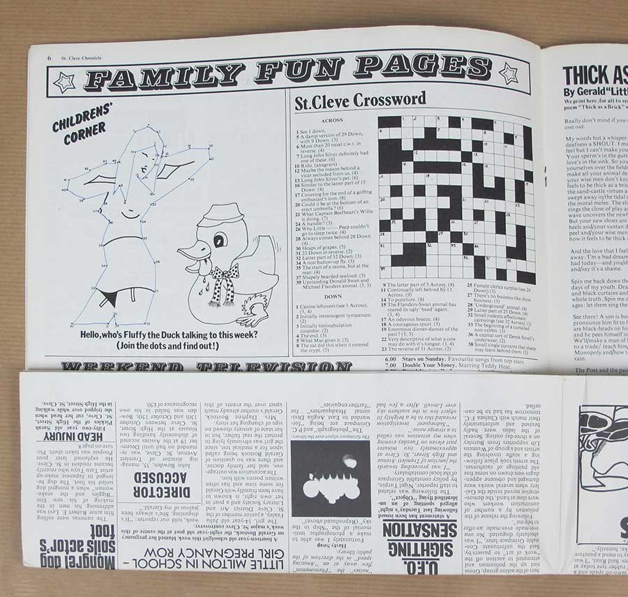 Photo of album back cover JETHRO TULL - Thick as a Brick ( France )