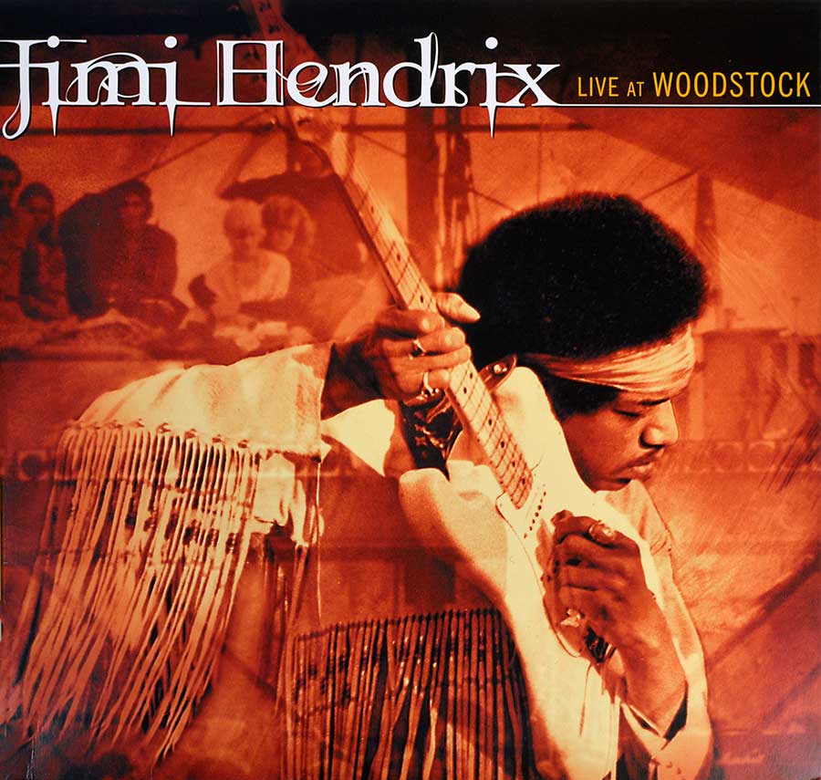 Front Cover Photo Of JIMI HENDRIX - Live at Woodstock 3LP 12" Vinyl LP Album 
