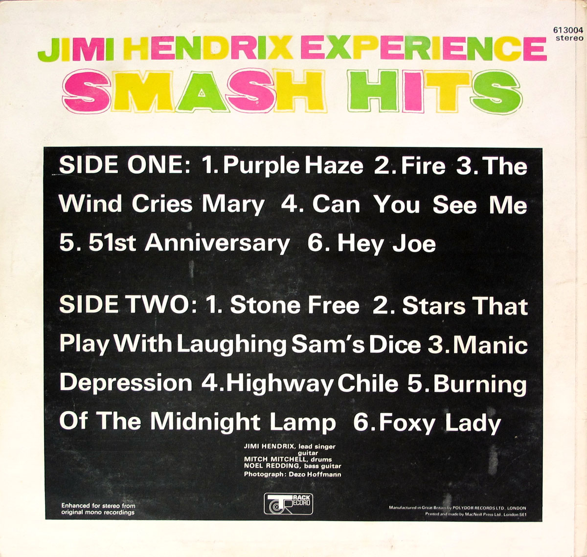 High Resolution Photo of jimi hendrix smash hits first 