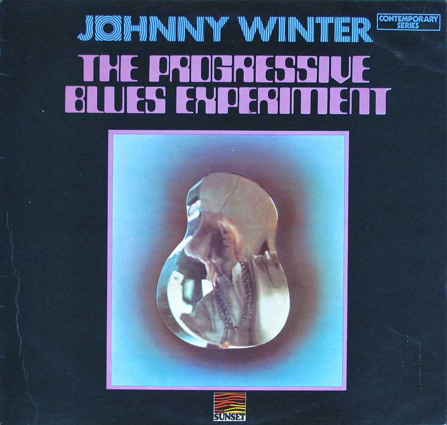 JOHNNY WINTER - Progressive Blues Experiment Sunset LibertY 12" LP Vinyl Album front cover https://vinyl-records.nl