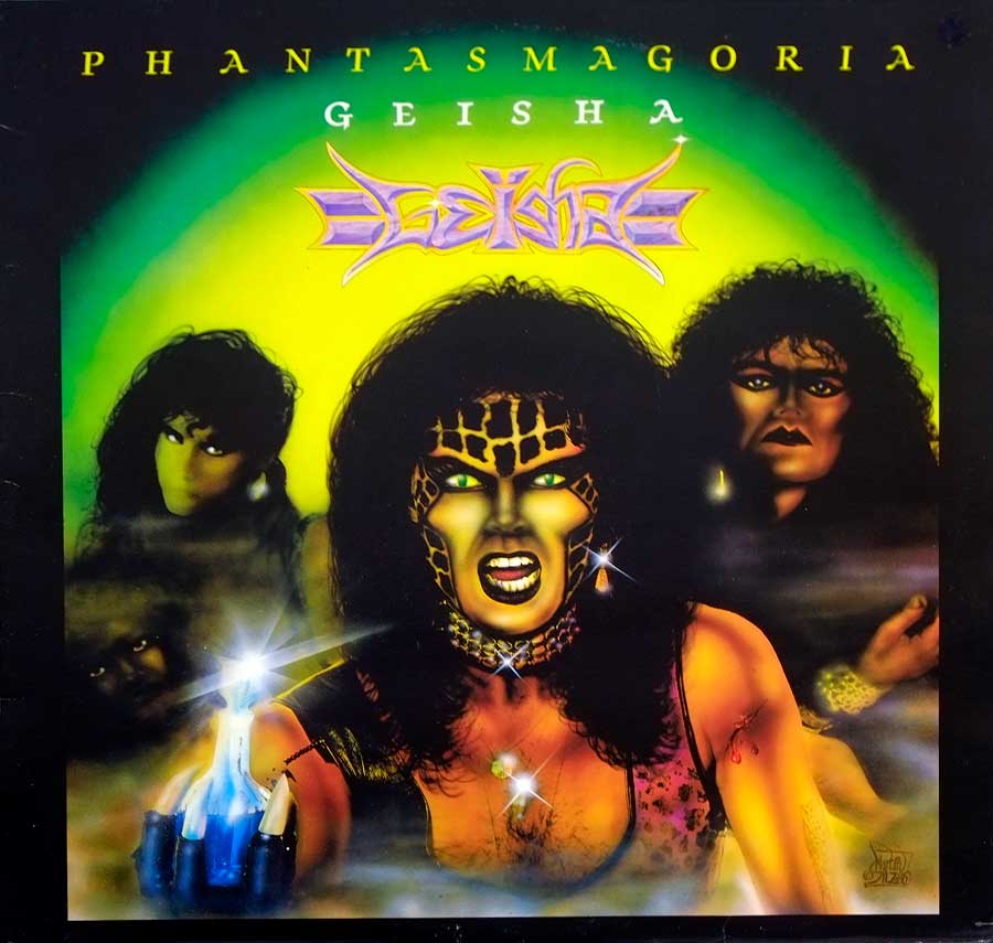 Front Cover Photo Of GEISHA - Phantasmagoria  BLAKK TOTEM 12" LP ALBUM VINYL 