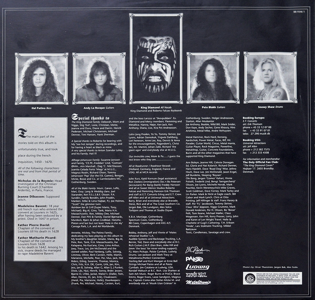 Photo One Of The Original Custom Inner Sleeve KING DIAMOND - The Eye incl OIS 