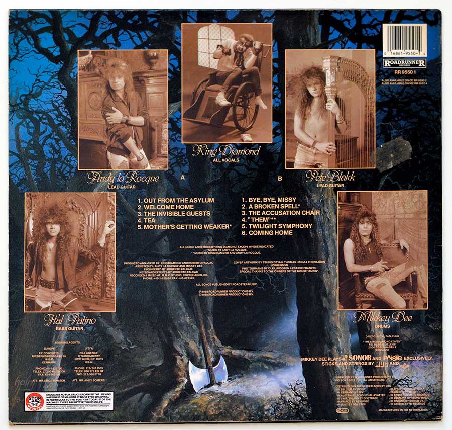 KING DIAMOND - Them ( Netherlands Release ) back cover